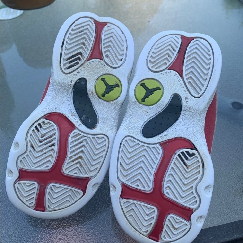 Nike Air Jordan 13 XIII Retro White Red Grey Toe Sz8C 2014 - Picture 7 of 9
